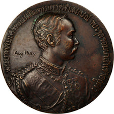 Thailand, Medal, Visite de Rama V en Europe, 1897, Auguste Patey, AU(50-53)