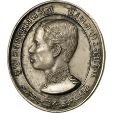 Thaïlande, Médaille, Rama V, Chulalongkorn, TTB+, Argent
