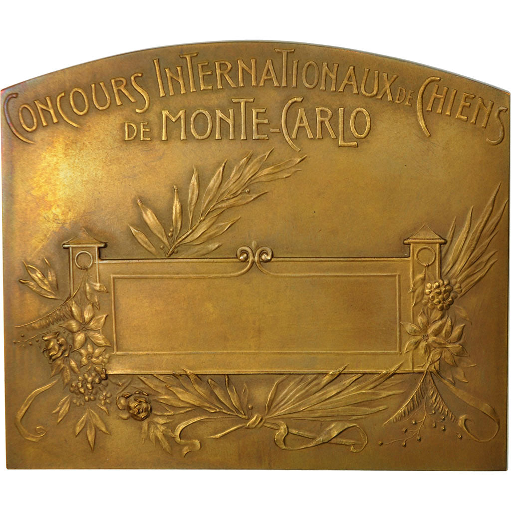 Monaco, Medal, Concours Internationaux de Chiens, 1911-1912, Szirmaï, MS(64)