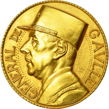 France, Medal, Mémorial du Général de Gaulle, Jaeger, MS(63), Gilt Bronze