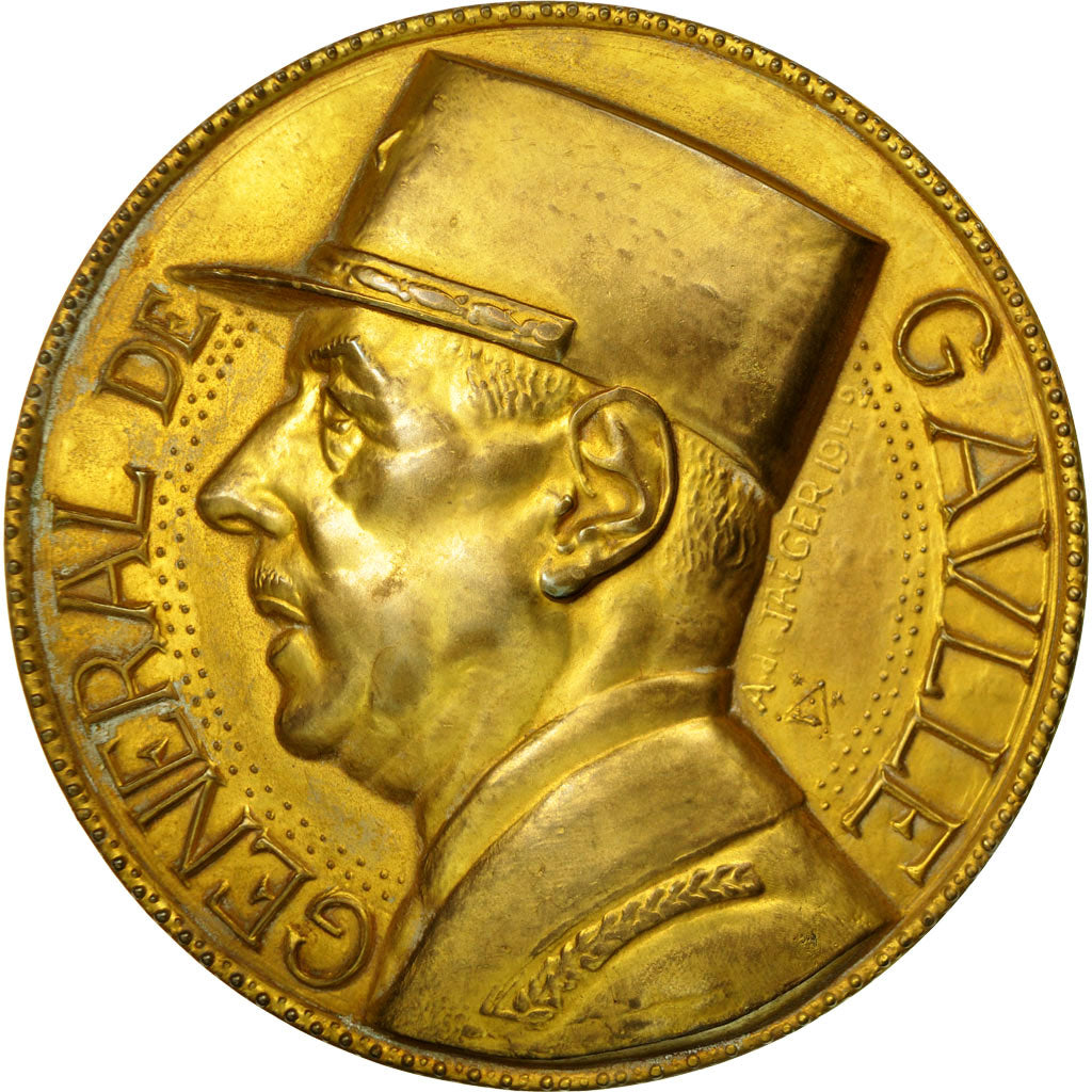 Frankreich, Medaille, Mémorial du Général de Gaulle, Jaeger, VZ+, Gilt Bronze