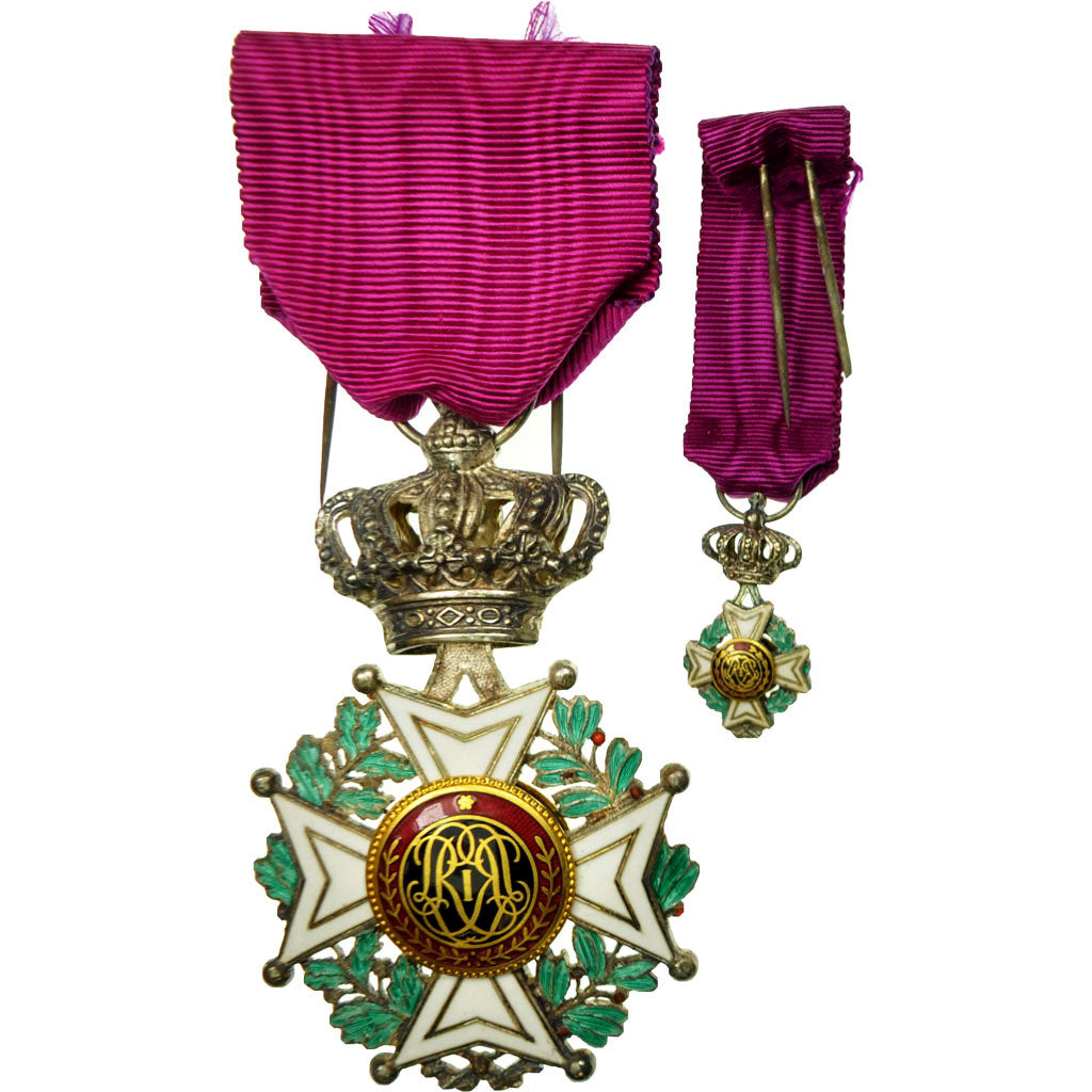 Belgium, Ordre de Léopold Ier, Grande et Réduction, Medal, Uncirculated