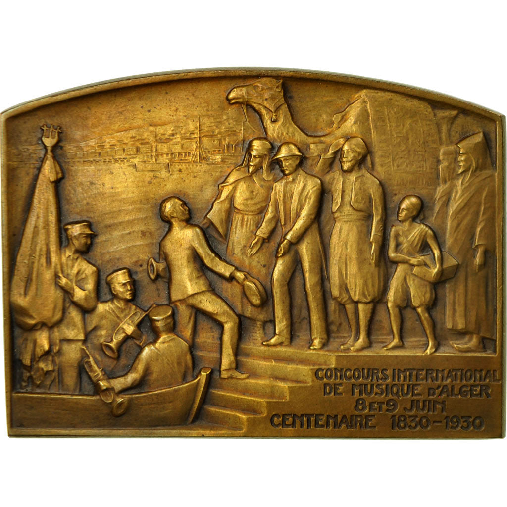 Algeria, Médaille, Concours International de Musique d'Alger, Centenaire, 1930
