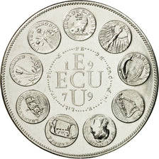 France, Medal, Ecu Europa, 1979, Rodier, MS(65-70), Copper-nickel