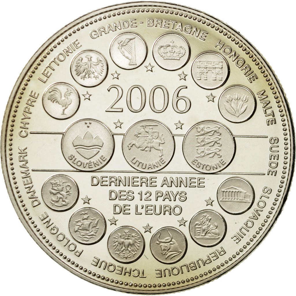France, Medal, L'Europe des XXV, Essai, 2006, MS(65-70), Copper-nickel