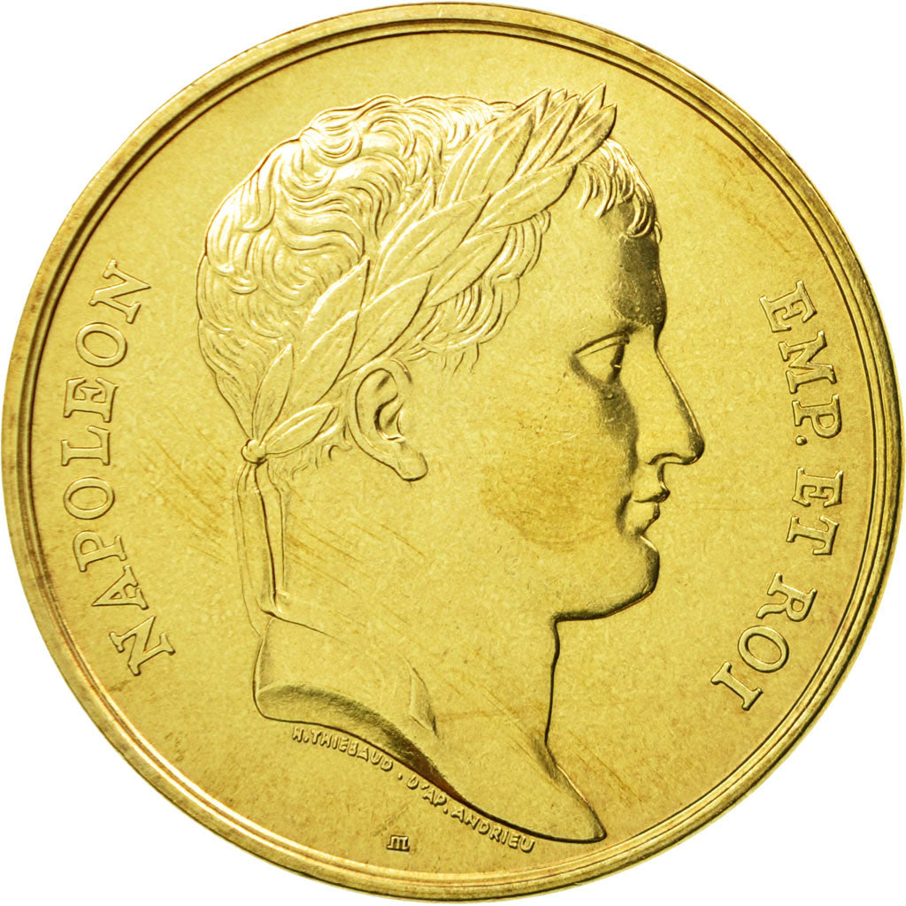 France, Médaille, Le sacre de Napoléon Ier par Pie VII, Thiébaud, FDC, Copper