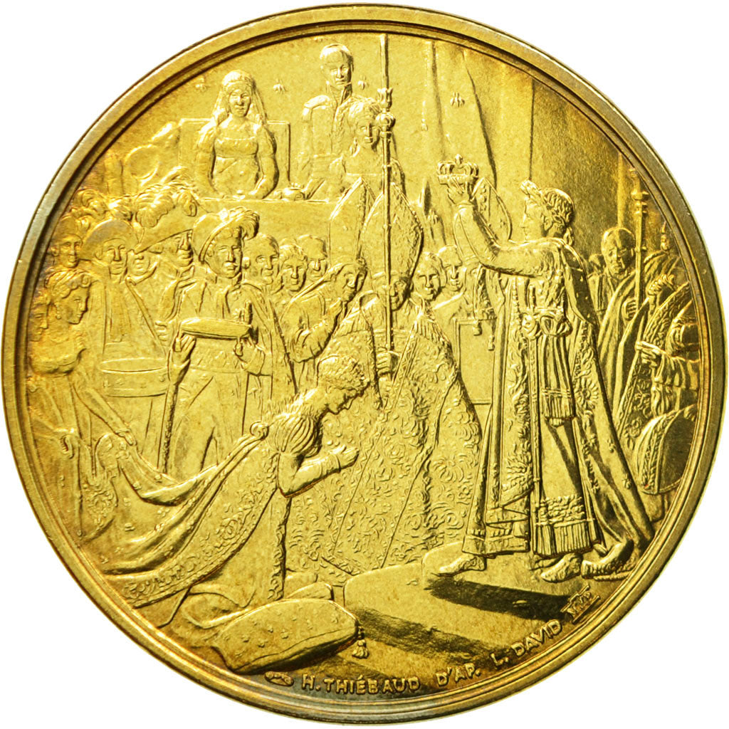 France, Médaille, Le sacre de Napoléon Ier par Pie VII, Thiébaud, FDC, Copper