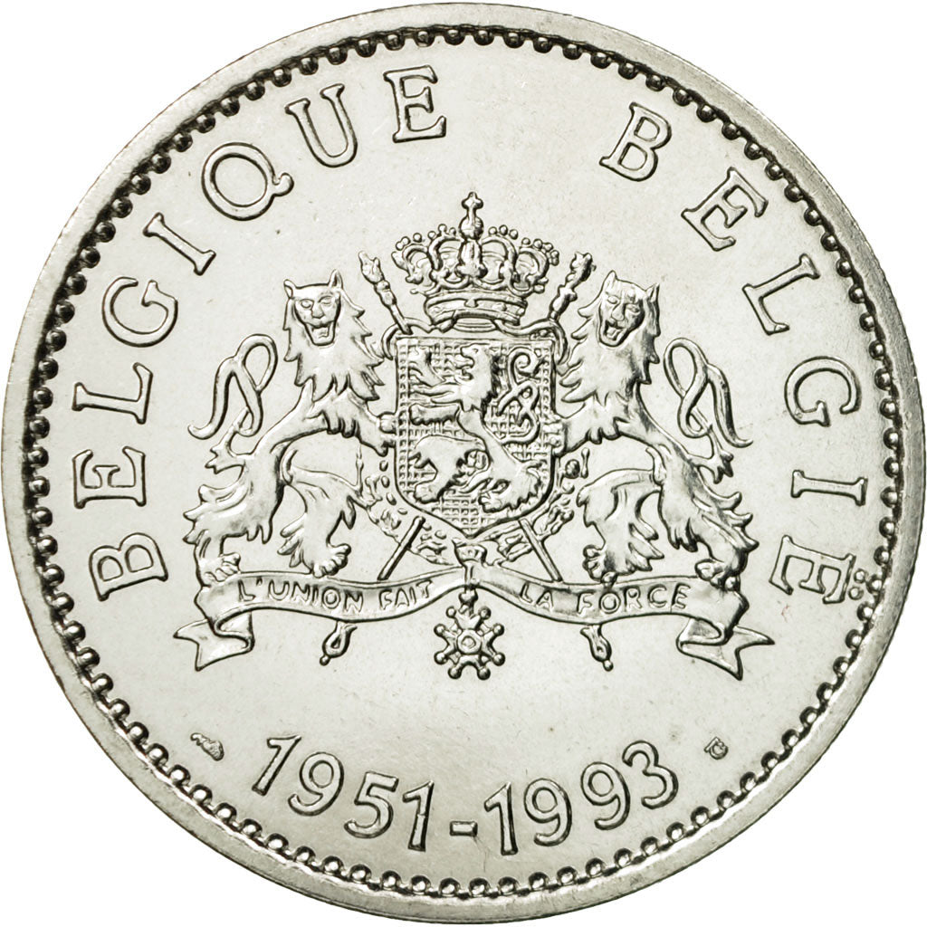 Belgium, Medal, Le roi Baudouin Ier, Thiébaud, MS(65-70), Copper-nickel