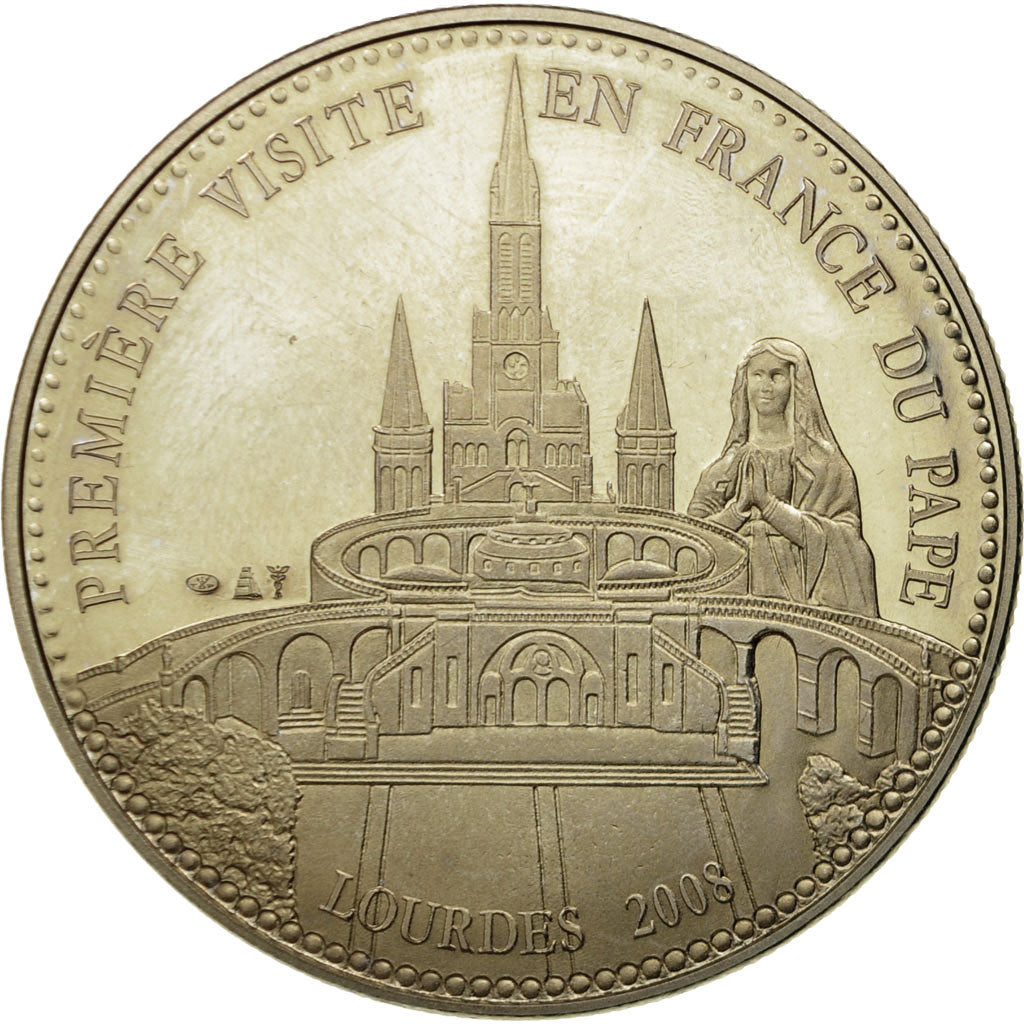Vatican, Médaille, Première Visite du Pape Benoit XVI en France, Lourdes