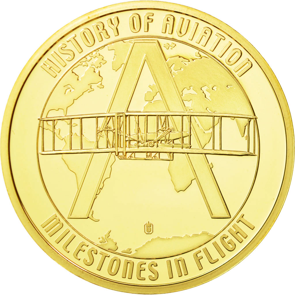 France, Medal, Concorde, La Légende, MS(65-70), Copper Gilt