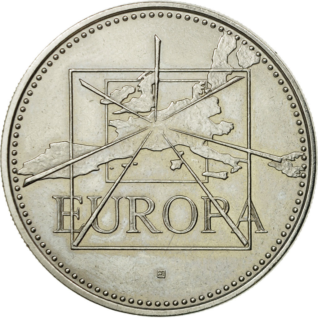 France, Medal, Ecu Europa, 1995, Jimenez, MS(64), Silvered bronze