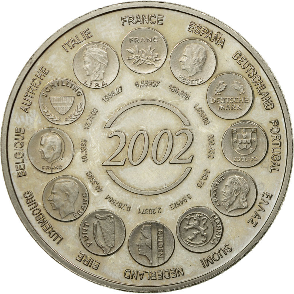 France, Medal, L'Europe, Naissance de l'Euro Fiduciaire, 2002, MS(65-70)