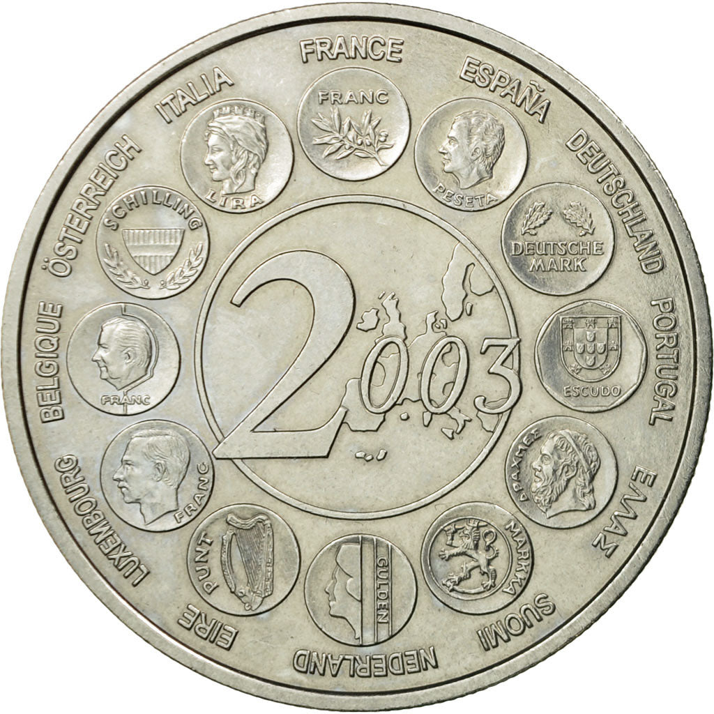 France, Médaille, L'Europe des XV, Essai, 2003, SPL+, Copper-nickel