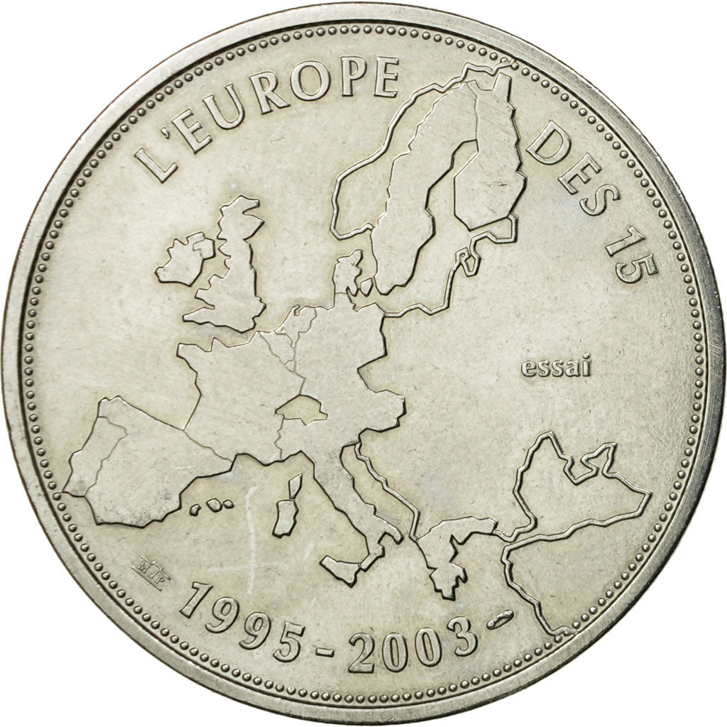 France, Médaille, L'Europe des XV, Essai, 2003, SPL+, Copper-nickel