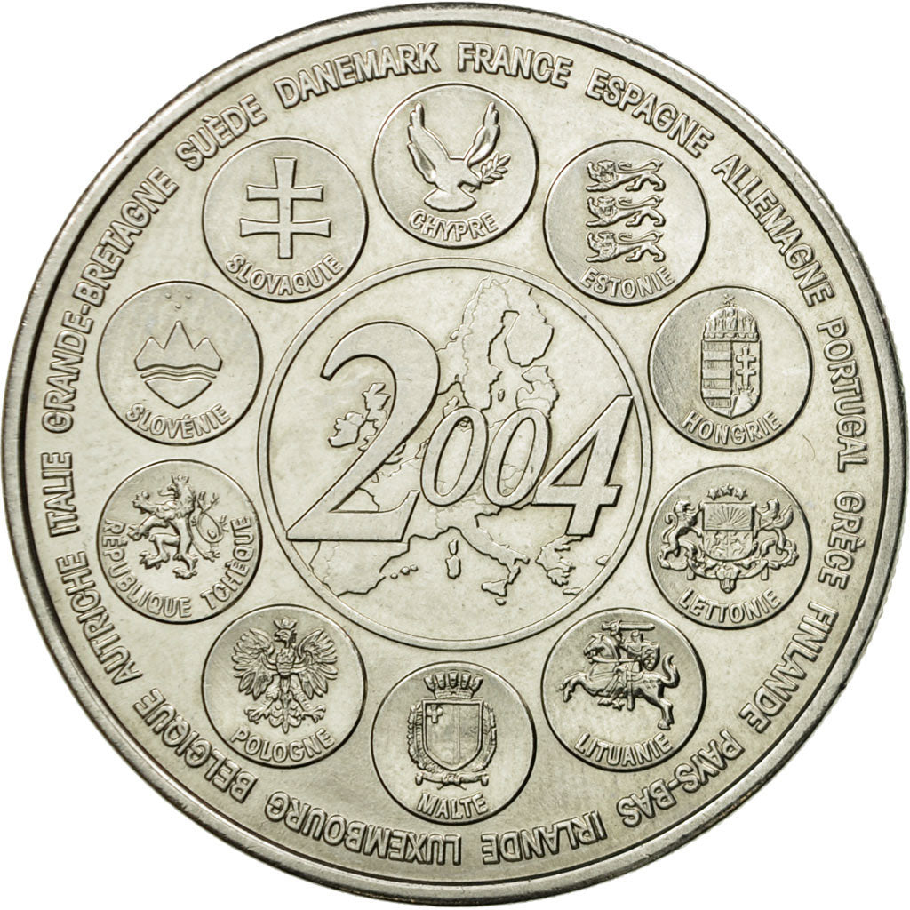 France, Medal, L'Europe des XXV, Essai, 2004, MS(65-70), Copper-nickel