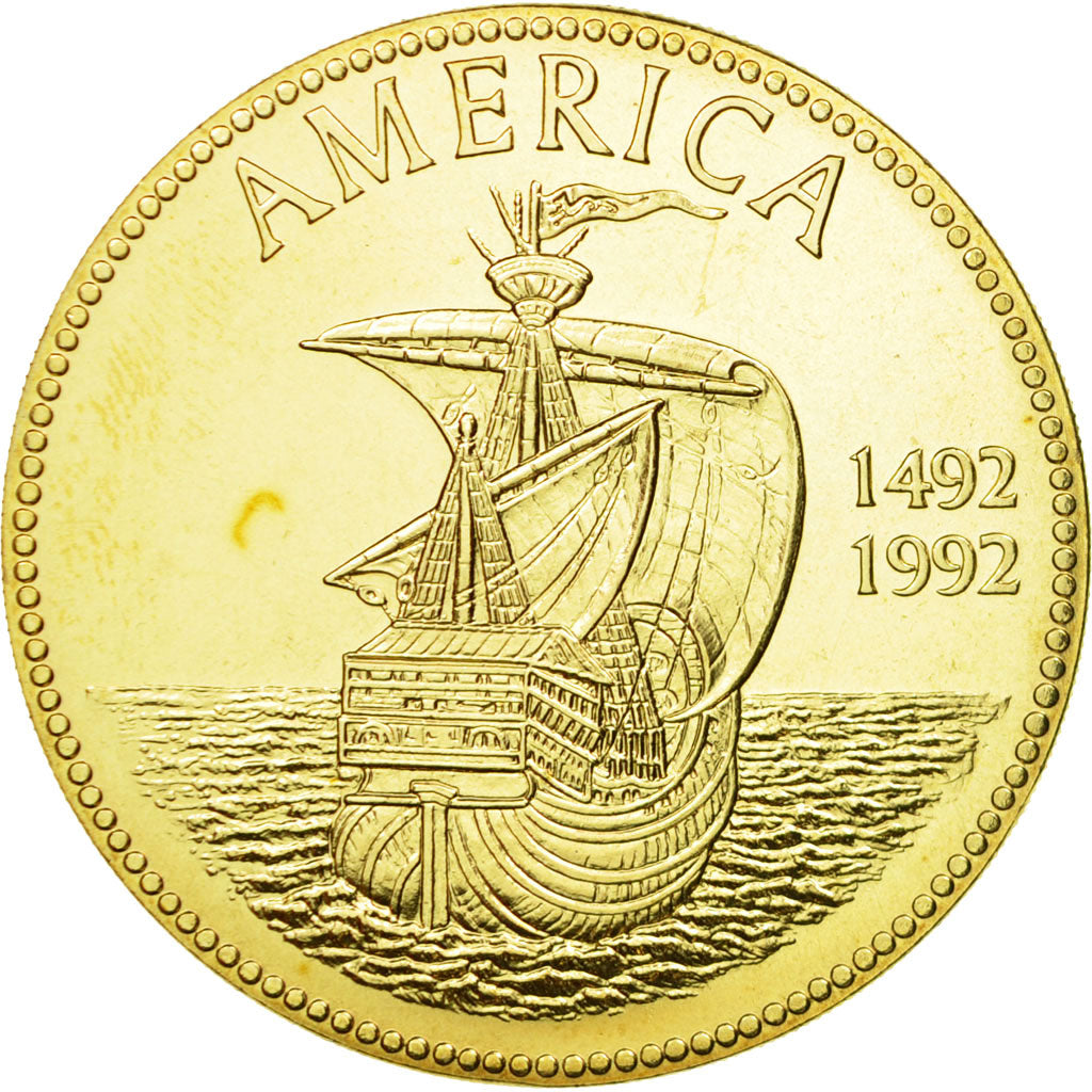 France, Medal, 500ème Anniversaire de la Découverte de l'Amérique, 1992