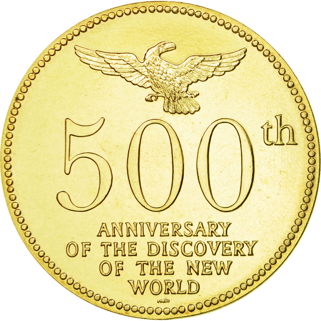 France, Medal, 500ème Anniversaire de la Découverte de l'Amérique, 1992