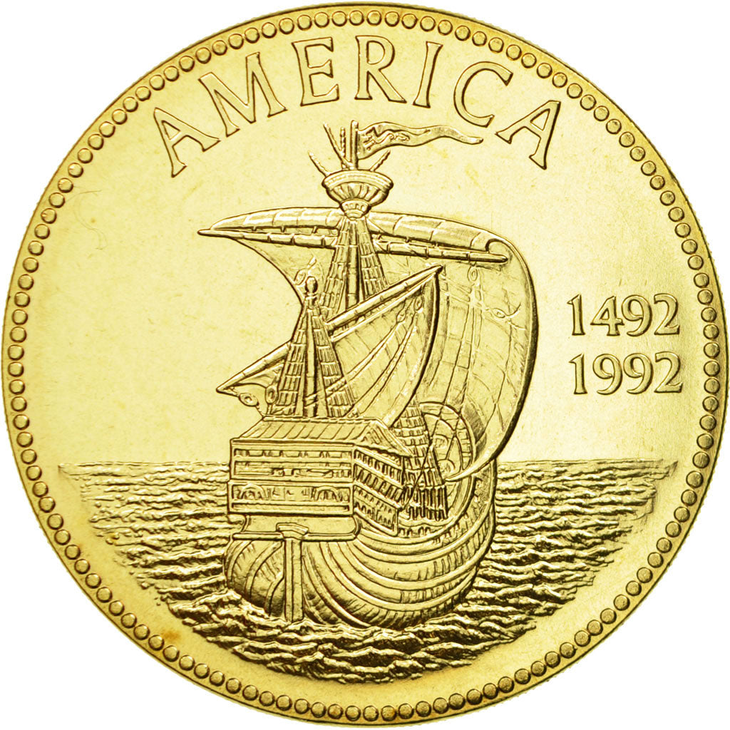 France, Medal, 500ème Anniversaire de la Découverte de l'Amérique, 1992