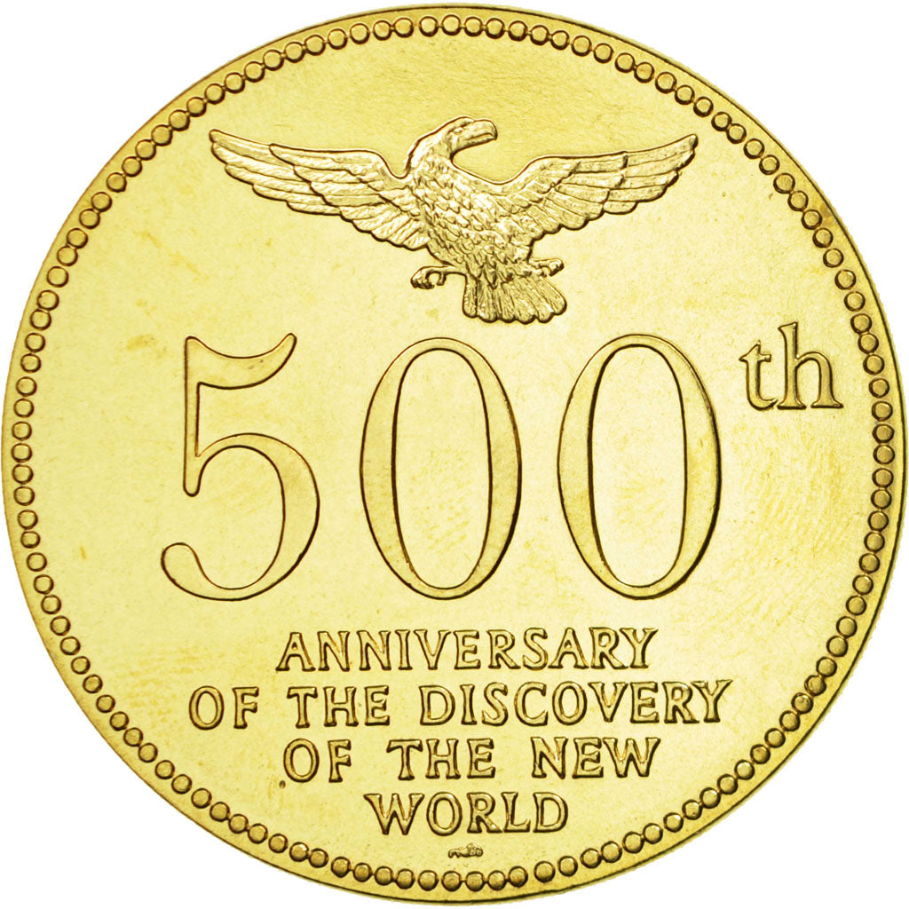 France, Medal, 500ème Anniversaire de la Découverte de l'Amérique, 1992
