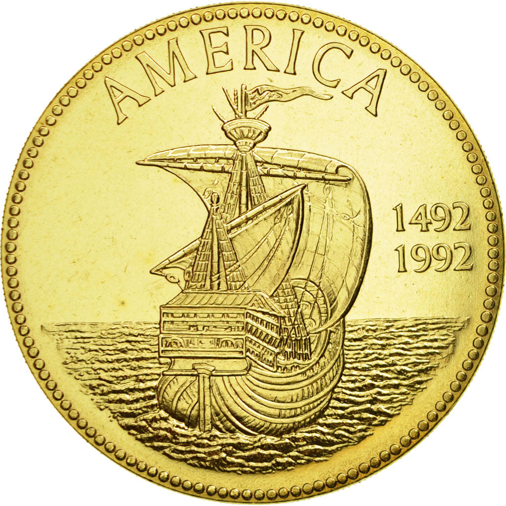 France, Medal, 500ème Anniversaire de la Découverte de l'Amérique, 1992
