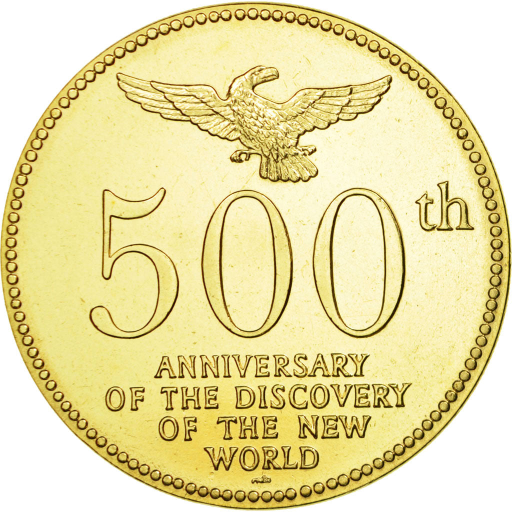 France, Medal, 500ème Anniversaire de la Découverte de l'Amérique, 1992