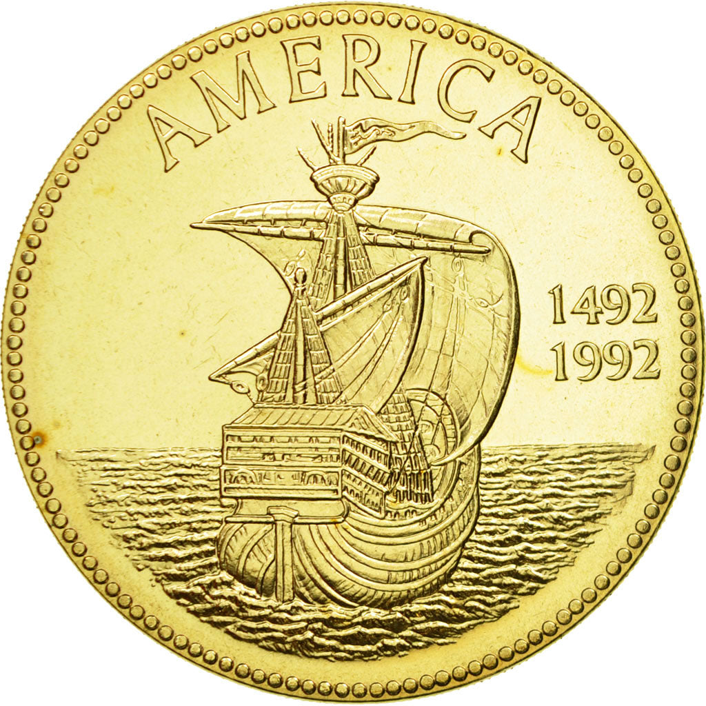 France, Medal, 500ème Anniversaire de la Découverte de l'Amérique, 1992