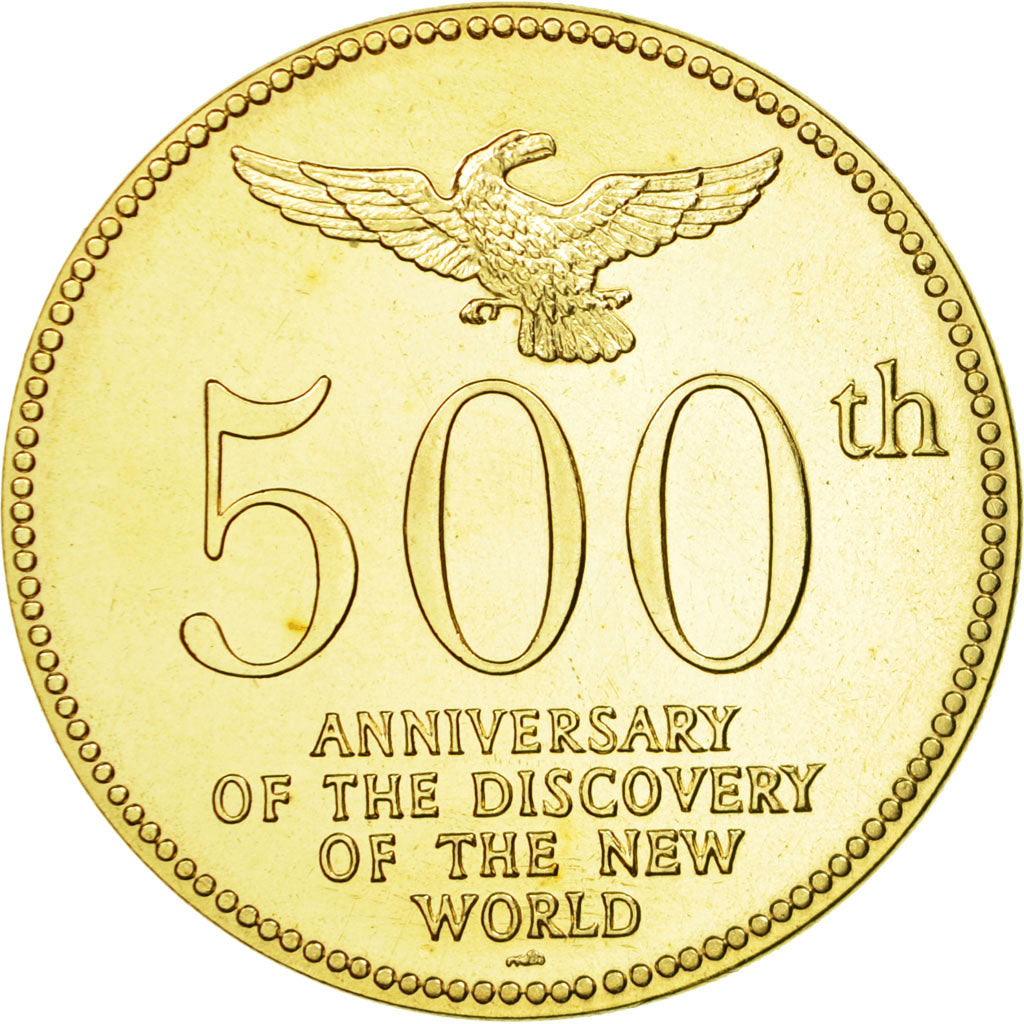 France, Medal, 500ème Anniversaire de la Découverte de l'Amérique, 1992
