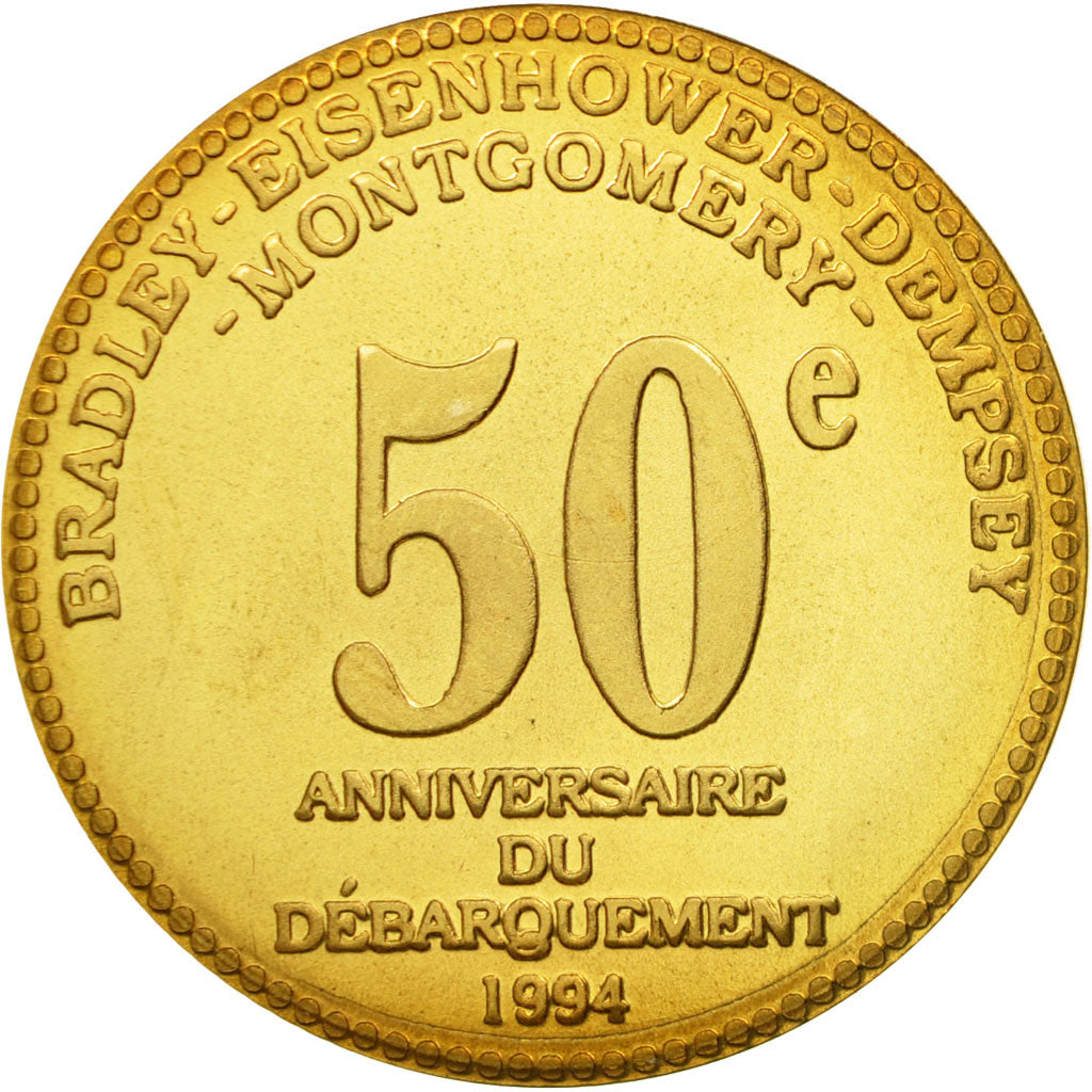 France, Medal, Opération Overlord, 50ème Anniversaire du Débarquement, 1994