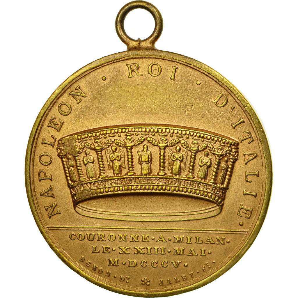 Francia, medalla, Napoleon Ier , Roi d'Italie, Denon, Restrike, EBC, Bronce