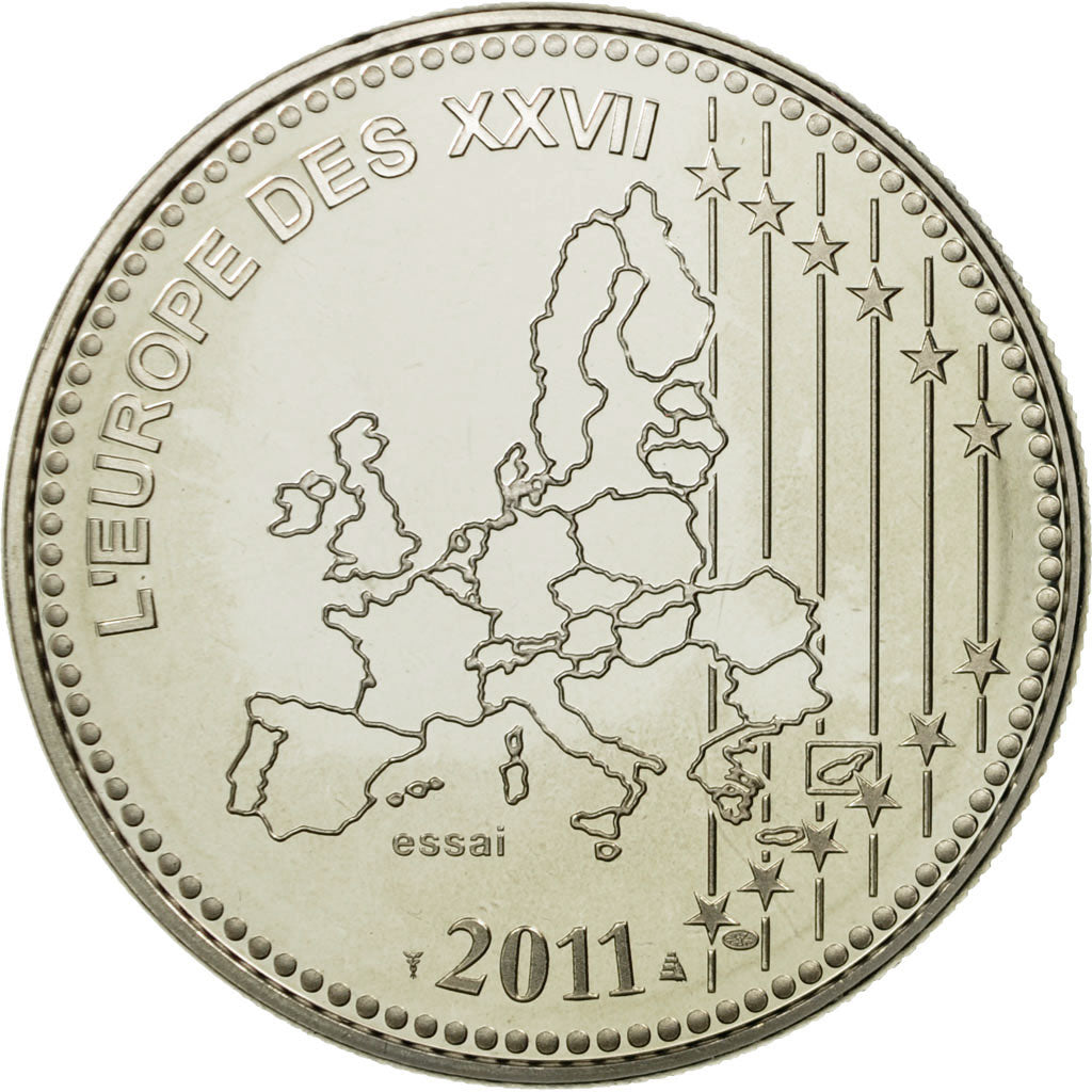France, Médaille, L'Europe des XXVII, Bienvenue à l'Estonie, 2011, FDC