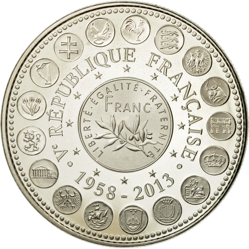 France, Médaille, L'Europe des XXVII, Veme République, 2013, FDC