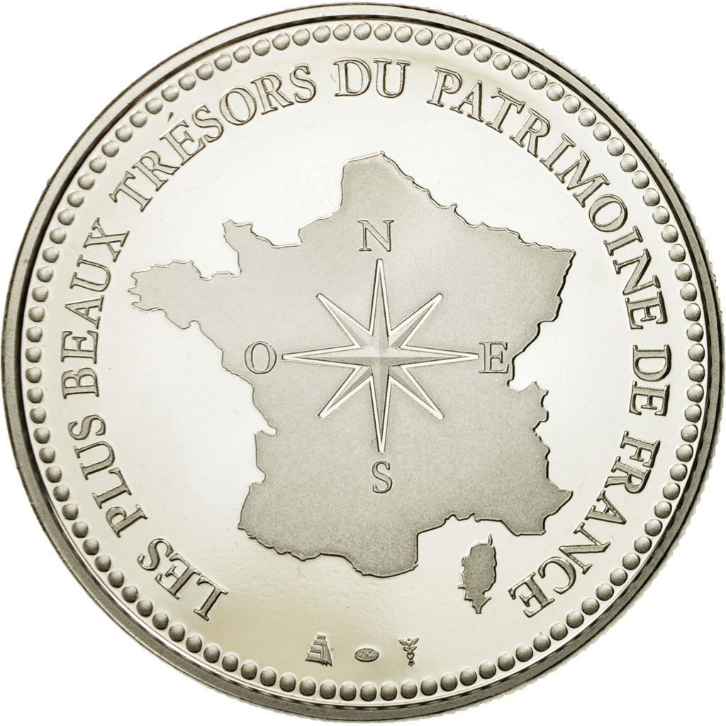 France, Medal, Le Pont du Gard, MS(65-70), Copper-nickel