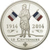 France, Medal, Première Guerre Mondiale, Le Centenaire, 2014, MS(65-70)