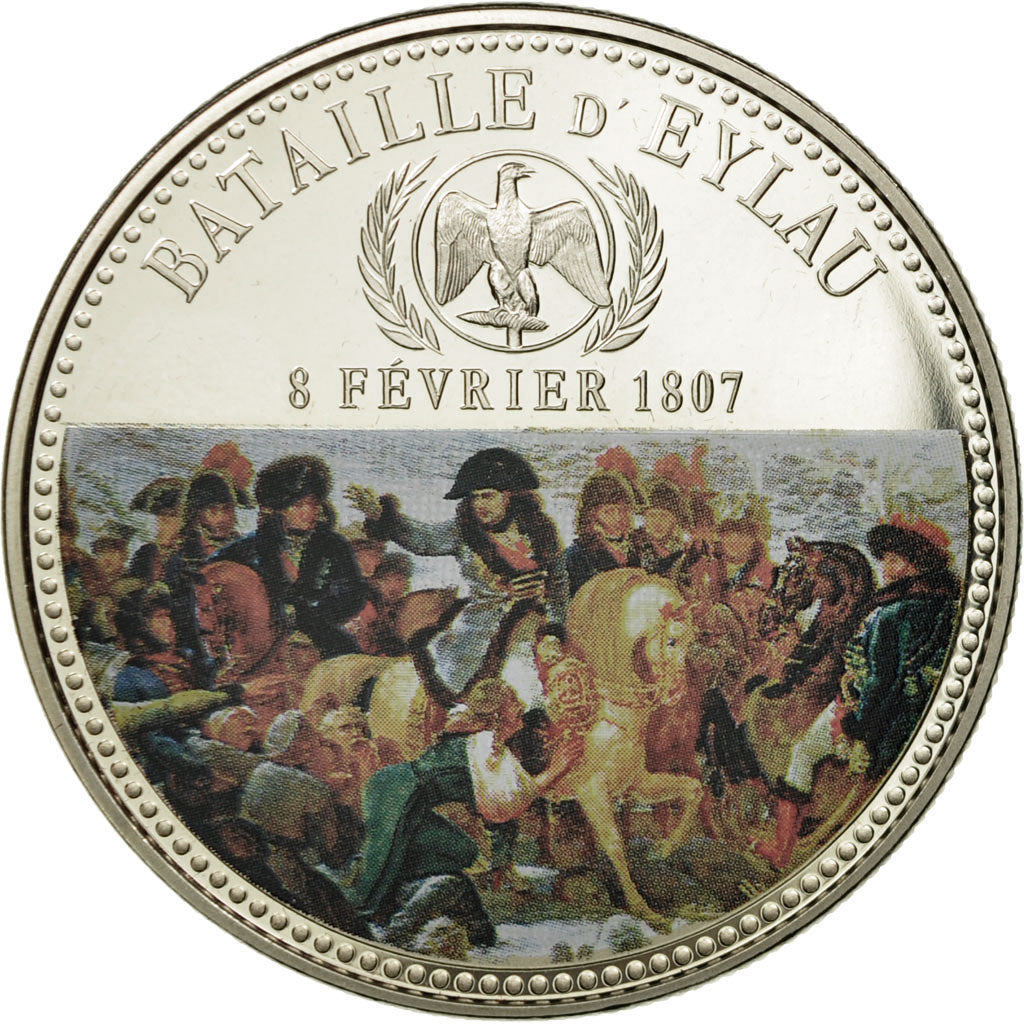France, Medal, Napoléon Ier, Bataille Eylau (1807), MS(65-70), Copper-nickel