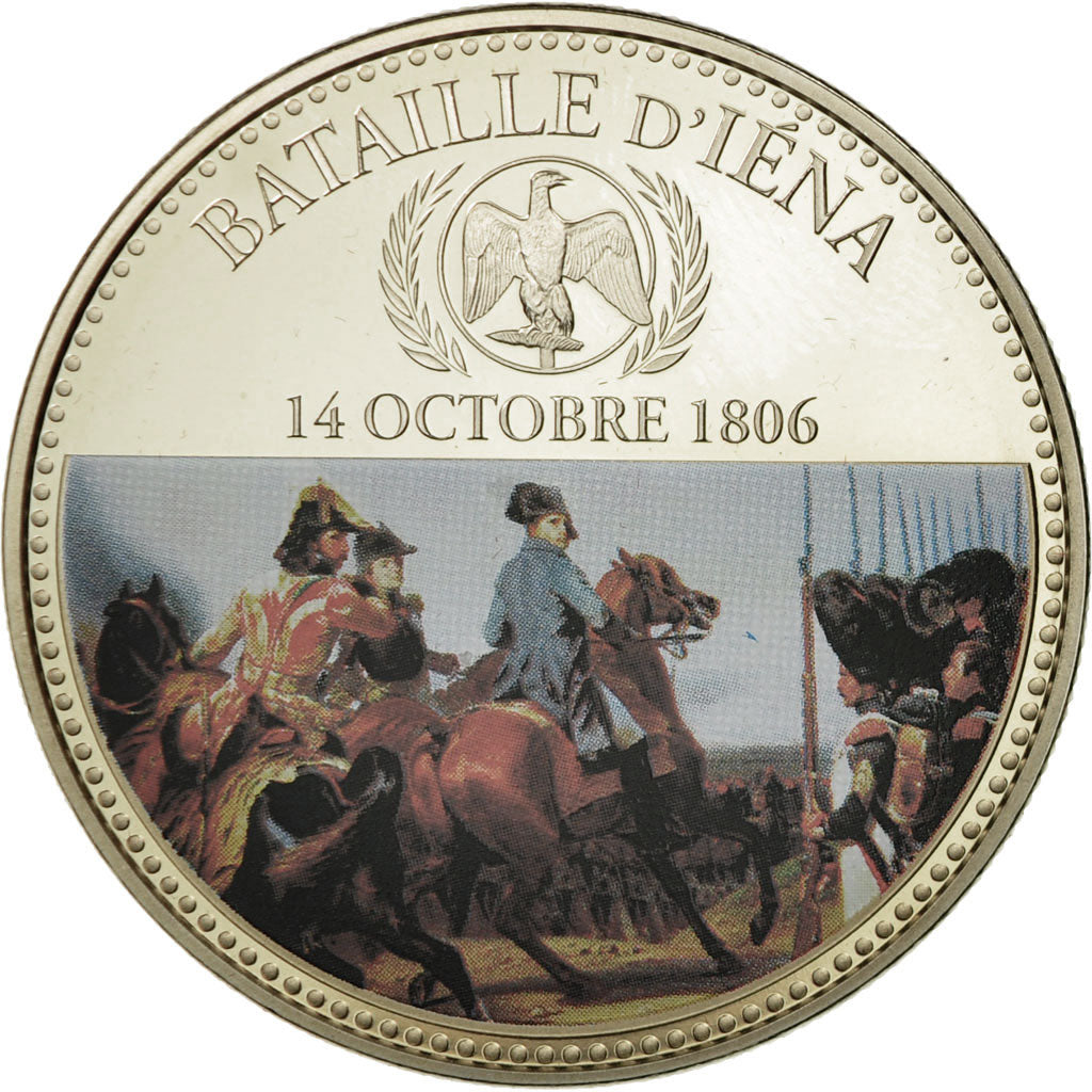 Francia, medaglia, Napoléon Ier, Bataille d'Iéna (1806), FDC, Rame-nichel