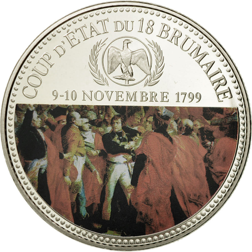 France, Médaille, Napoléon Ier, Coup d'Etat du 18 Brumaire, FDC, Copper-nickel