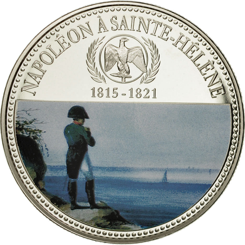France, Médaille, Napoléon Ier à Saint Hélène, FDC, Copper-nickel