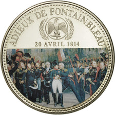 France, Médaille, Napoléon Ier, Adieux de Fontainebleau (1814), FDC