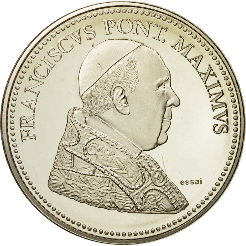 Vaticano, medalla, Le Pape François, FDC, Cobre - níquel