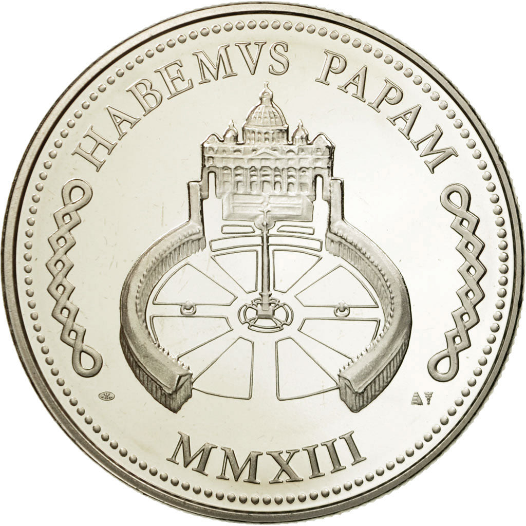 Vaticano, medalla, Le Pape François, FDC, Cobre - níquel