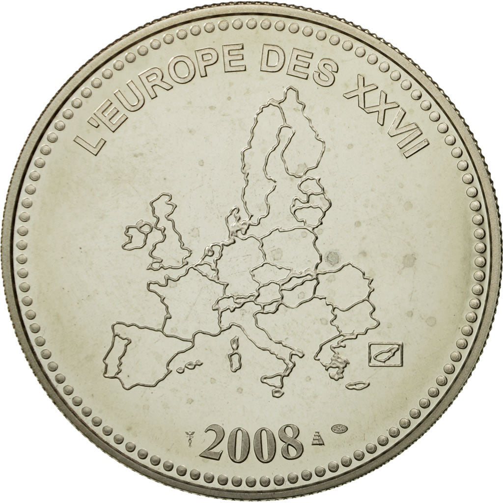 France, Medal, Présidence Française Union Européenne, 2008, MS(65-70)