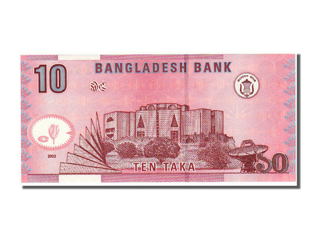 Bangladesh, 10 Taka, 2002, KM #39a, UNC(65-70)