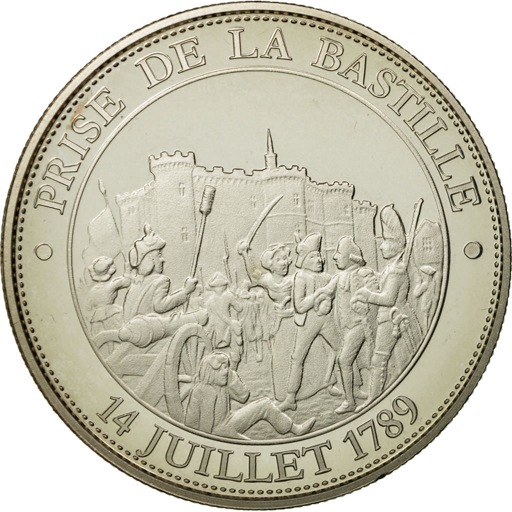 France, Medal, Révolution Française, Prise de la Bastille, MS(65-70)