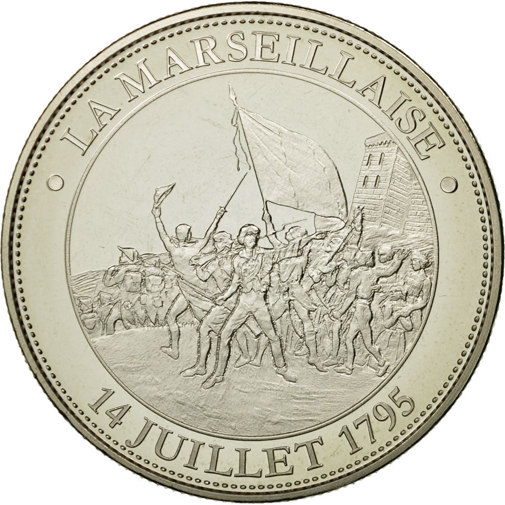 France, Médaille, Révolution Française, La Marseillaise, FDC, Copper-nickel