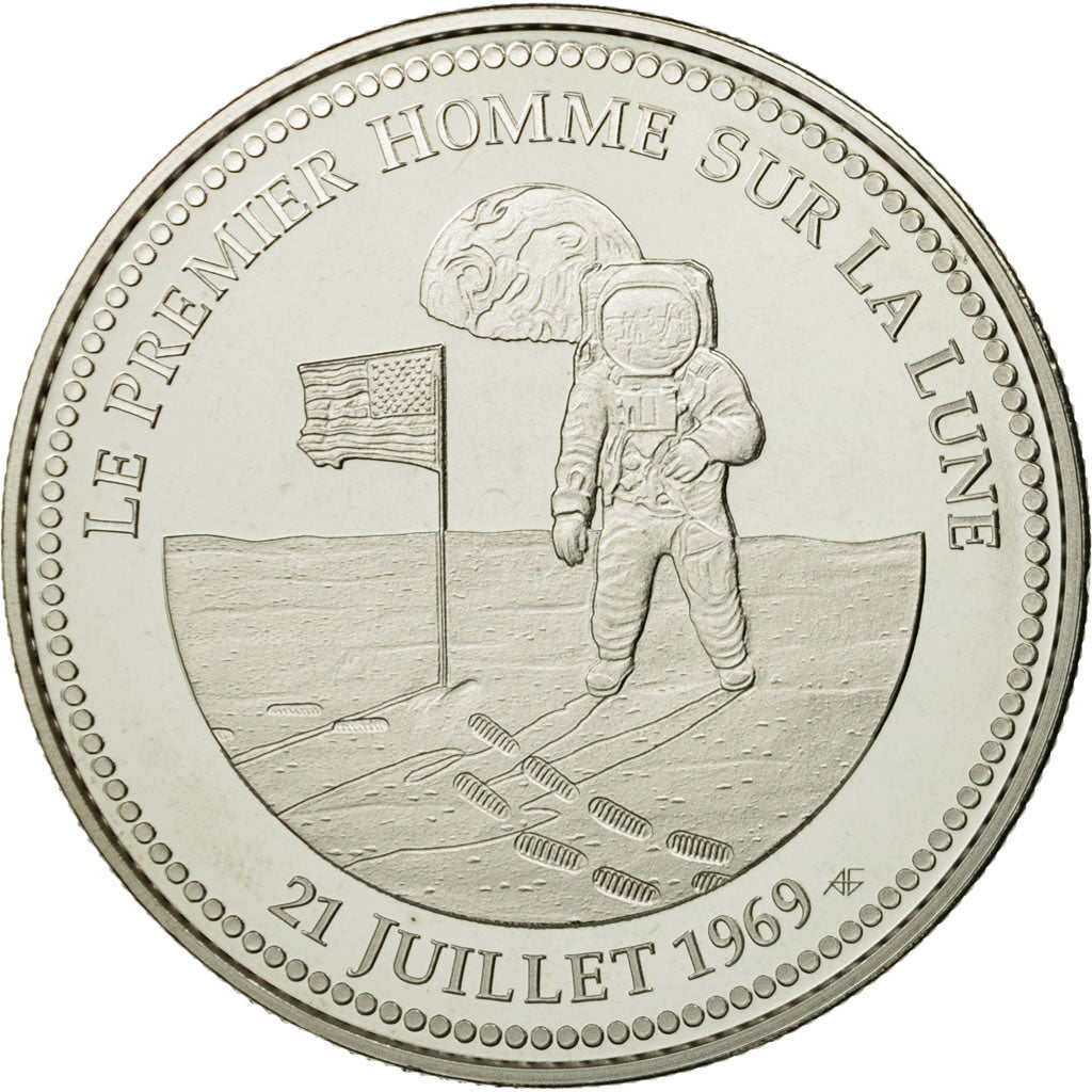 France, Médaille, Apollo 11, Le Premier Homme sur la Lune, FDC, Copper-nickel