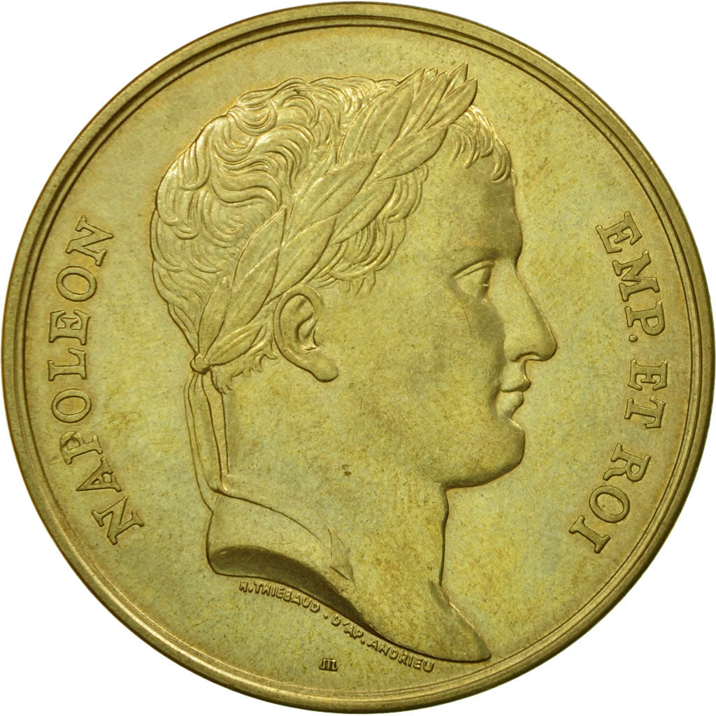 France, Medal, Le sacre de Napoléon Ier par Pie VII, Thiébaud, MS(64), Copper