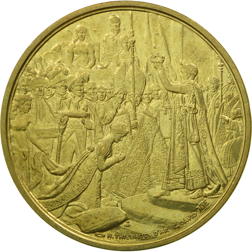 France, Medal, Le sacre de Napoléon Ier par Pie VII, Thiébaud, MS(64), Copper