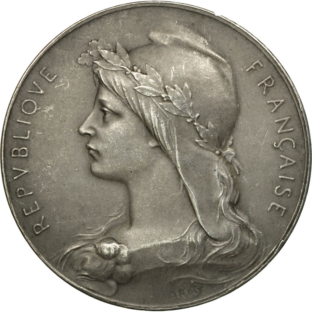 Francia, medaglia, Centenaire du Syndicat de la Boulangerie, 1901, O.Roty, BB+