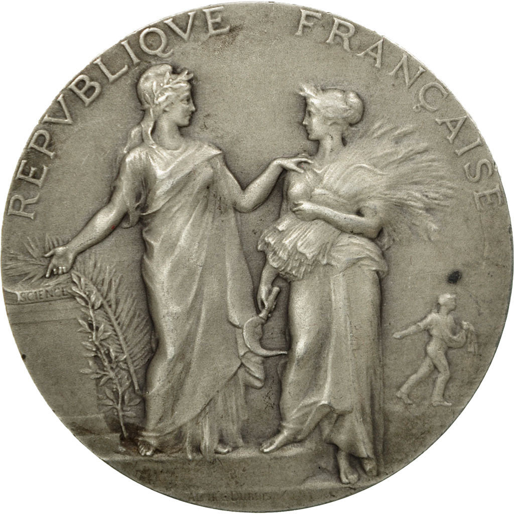 France, Medal, Art Nouveau, Ministère de l'Agriculture, Dubois.A, AU(55-58)