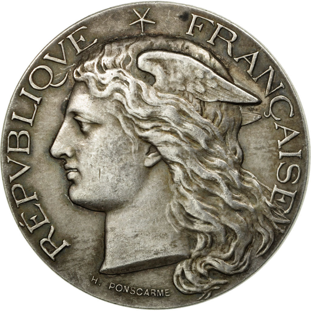 France, Médaille, Comice Agricole de Saint Quentin, Aisne, 1897, Ponscarme
